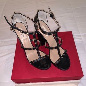 Valentino Rockstud Sandal Heel sz 39